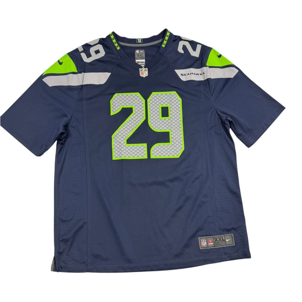 Nike Seattle Seahawks Earl Thomas III 29 On Field Jersey Mens‎ XXL Navy Blue NFL